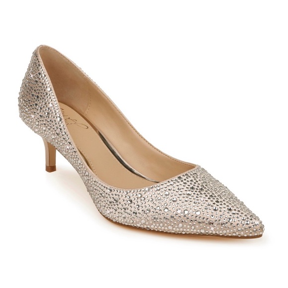 Badgley Mischka Frenchie Pointed Toe Kitten Heel - Picture 13 of 14